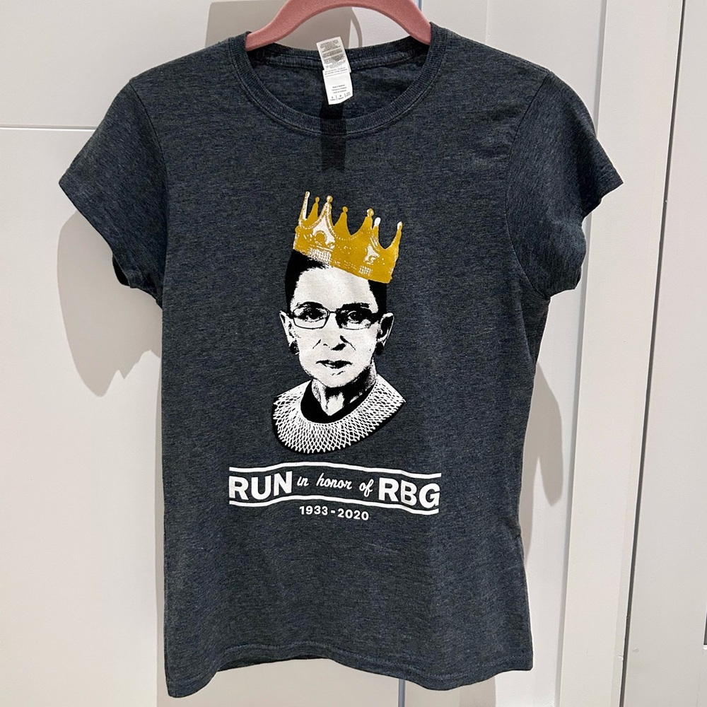 RBG Ruth Bader Ginsburg T-Shirt Crown Supreme Court Icon Equality Commemorative